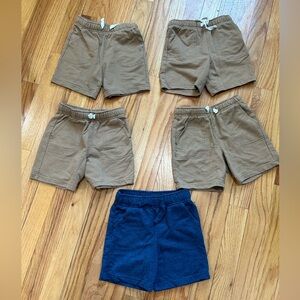 Five Pairs of Cat and Jack Sweat-pant Shorts Boys Size 3T